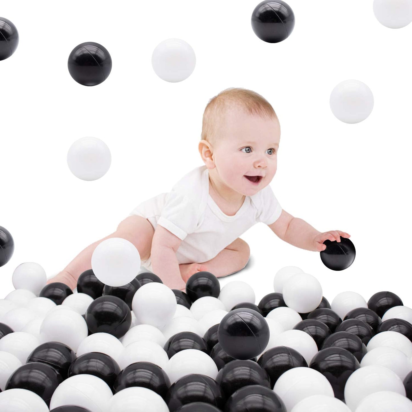 TRENDBOX 100 Ocean Ball – Soft Ball Pit Balls for Babies, Kids & Parties (Ships from USA)