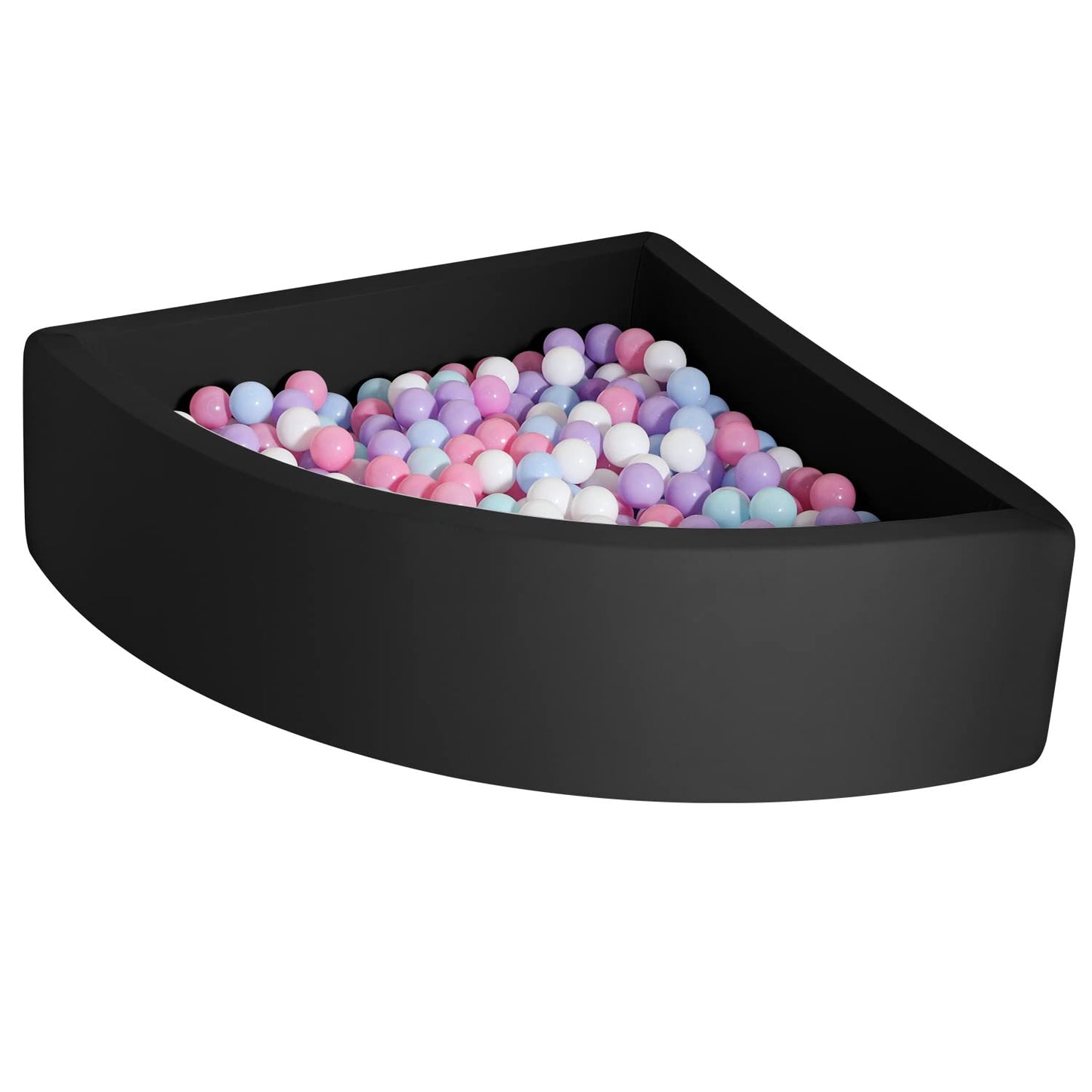 TRENDBOX Ball Pit Memory Foam – 90x90 cm Safe Play Space for Toddlers (Black)