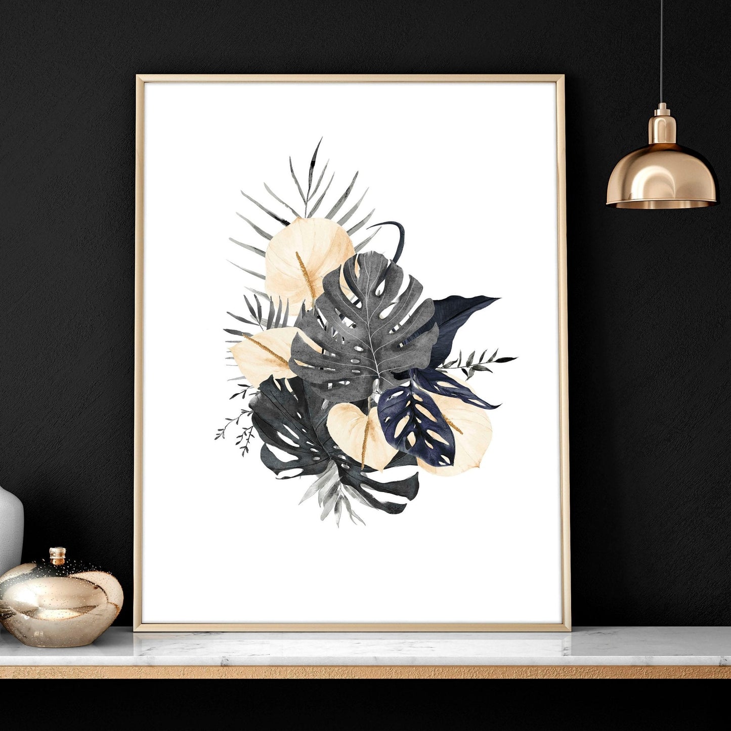 Wall pictures for bedroom | set of 3 framed wall art prints