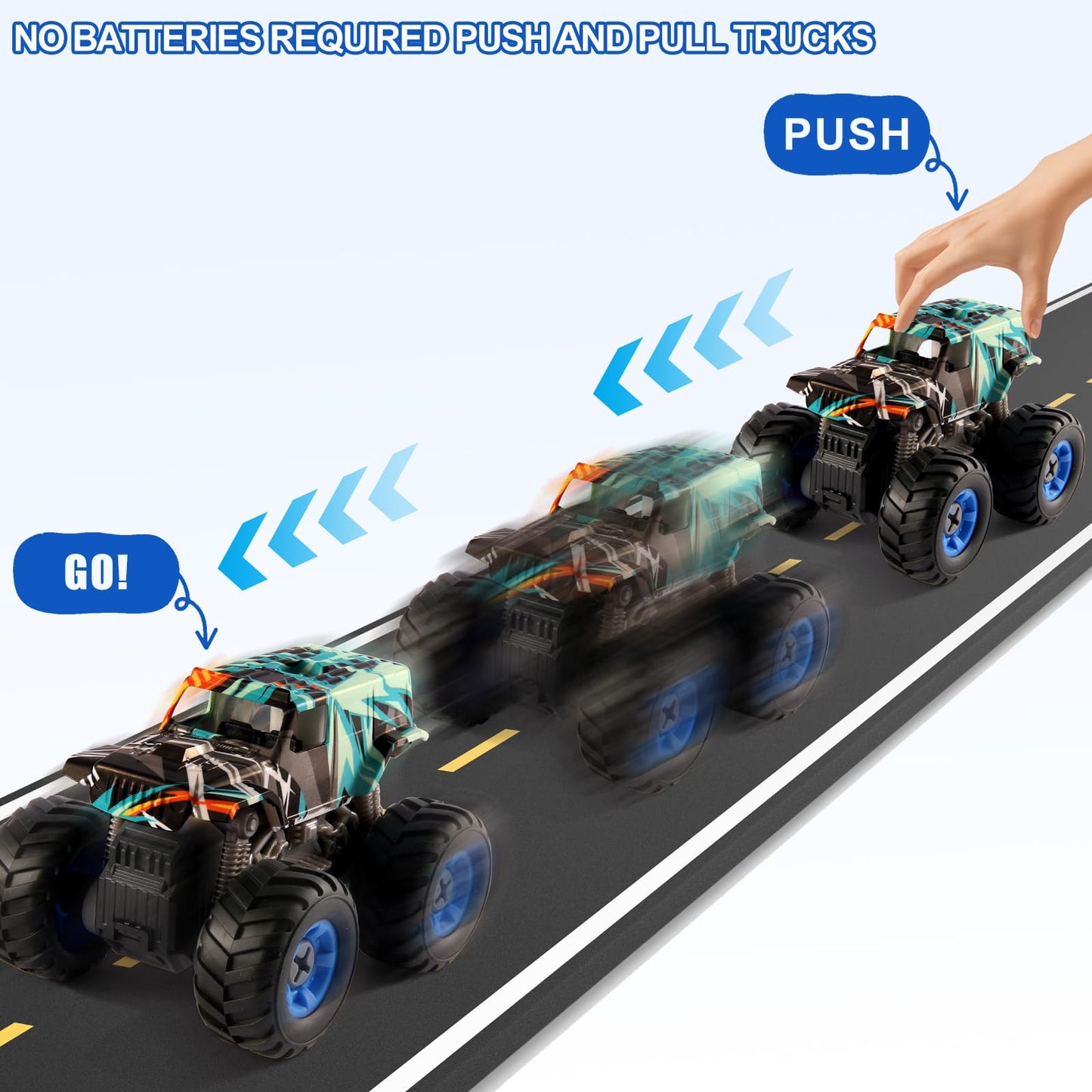 Trovogil Take Apart Monster Trucks with Drill – STEM Toys for Kids 3-8