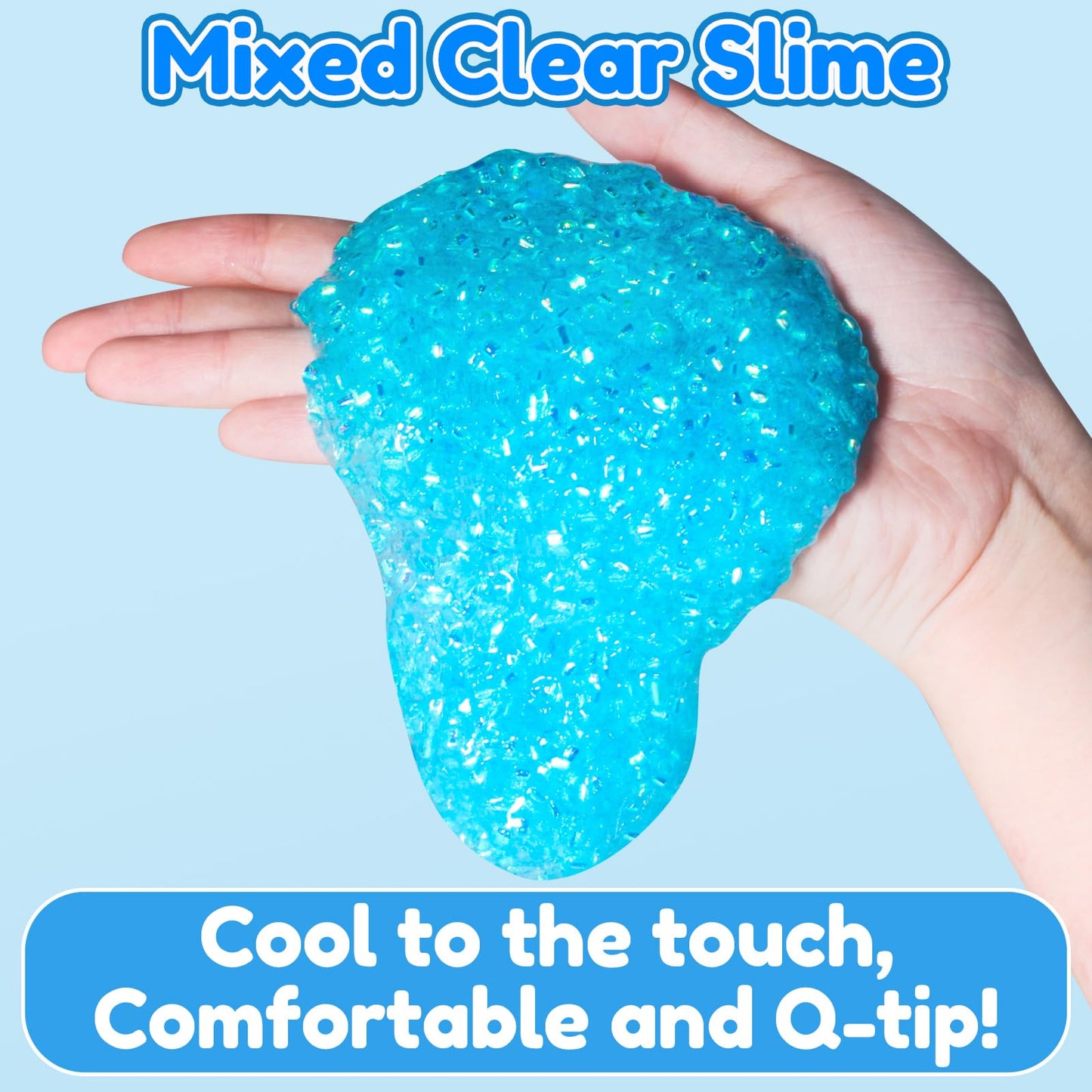 Trubic Premade Blue Slime (6 oz) with Add-ins – Crunchy Bingsu Slime