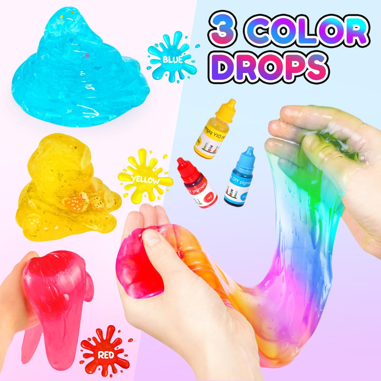 Trubic 46PCS Slime Boba Tea Kit – DIY Pretend Play for Kids 8-12