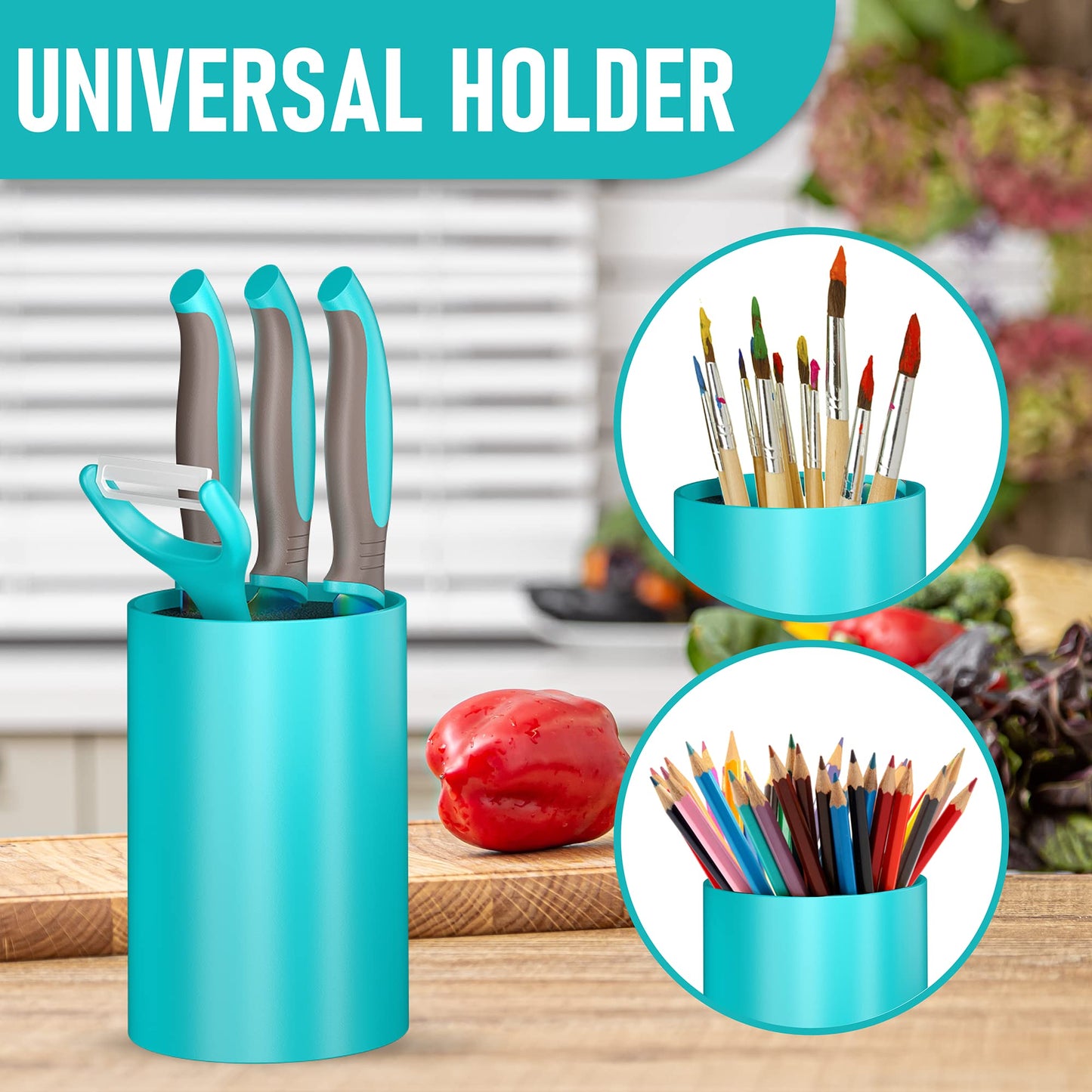 TruChef 5-Piece Kids Knife Set – Real Stainless Steel, Safe for Young Chefs (Aqua)