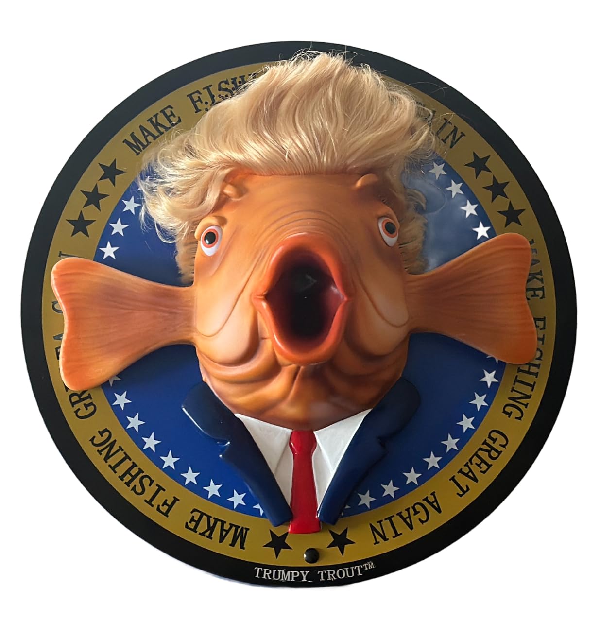 Trumpy Trout™ Talking Fish — Hilarious Animations & High-Fidelity Speeches | Wall Mount or Desk Display