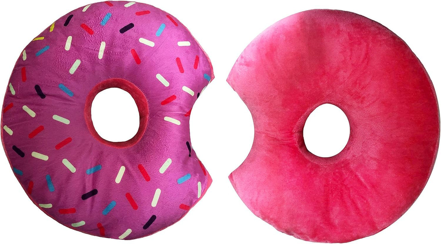TRUYOND Donut Pillow for Ear Piercings – Comfort for Side Sleepers (Pink Icing)