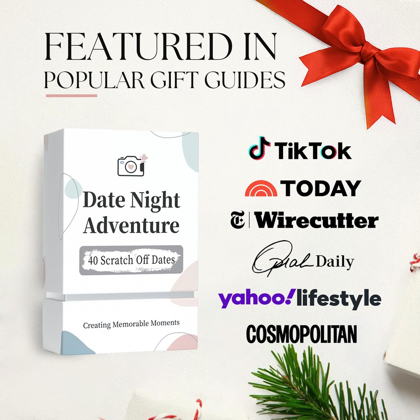 Tryuunion 40 Fun Date Night Scratch Off Cards for Couples