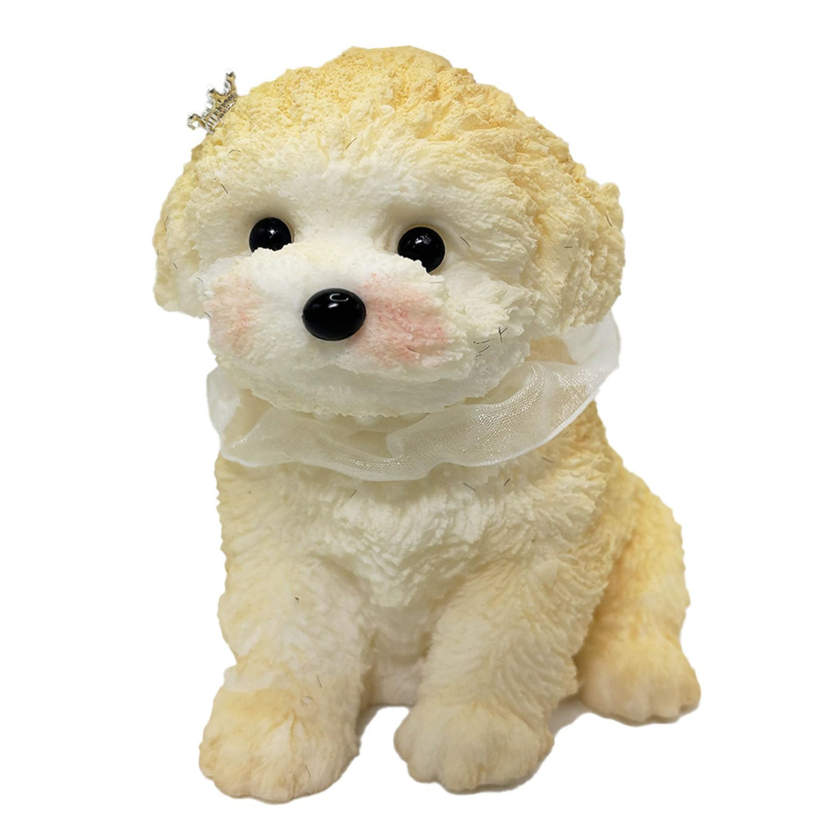TSFGDYL Big Squishy Dog – Handmade Ultra-Soft Silicone Relief Toy (Cream Teddy)