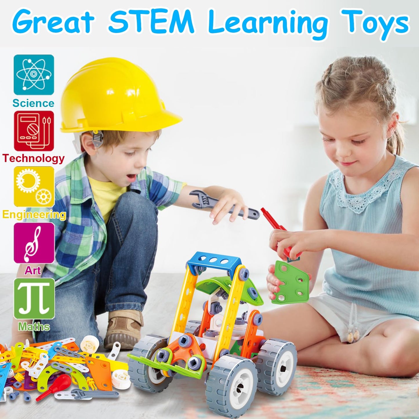 Tsomtto 10-in-1 STEM Toys for Kids 4-8 | Build, Learn & Play