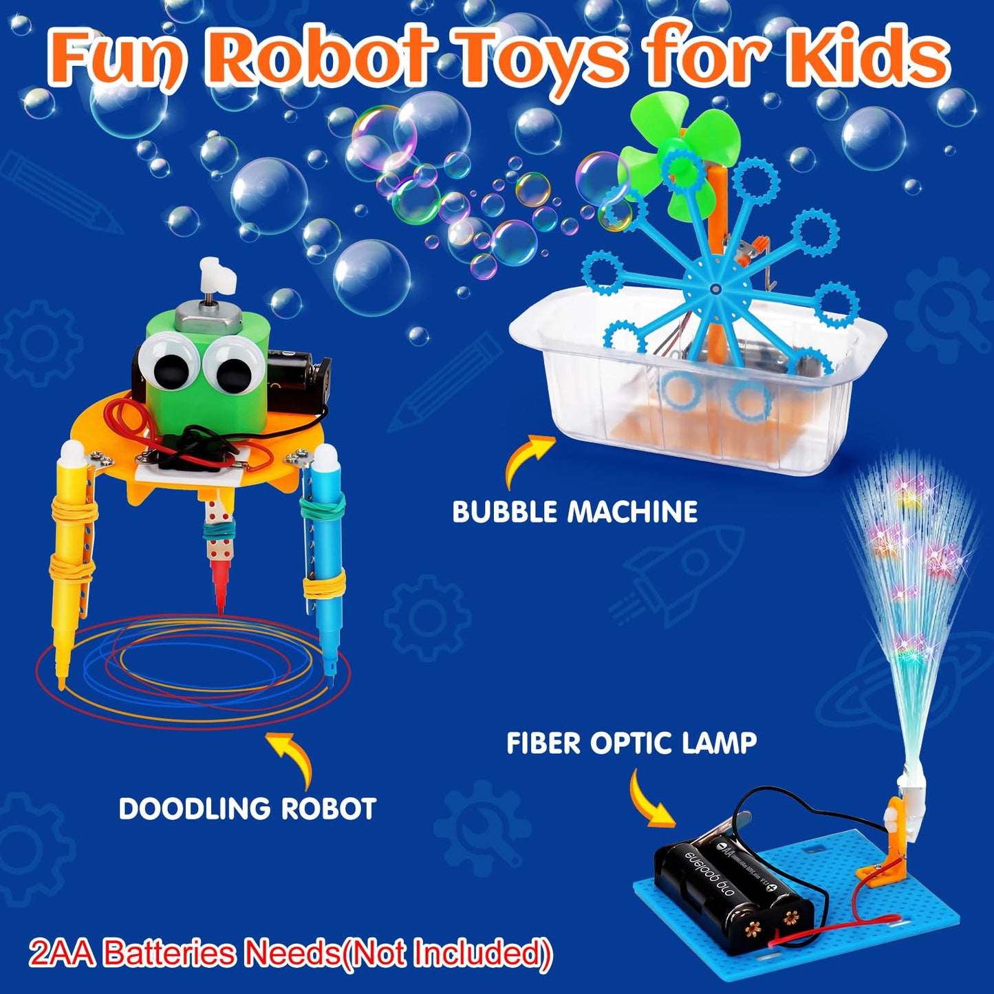 Tsomtto STEM Robotics Kit 6-Set – 6 Robot Builds for Kids Ages 5-12