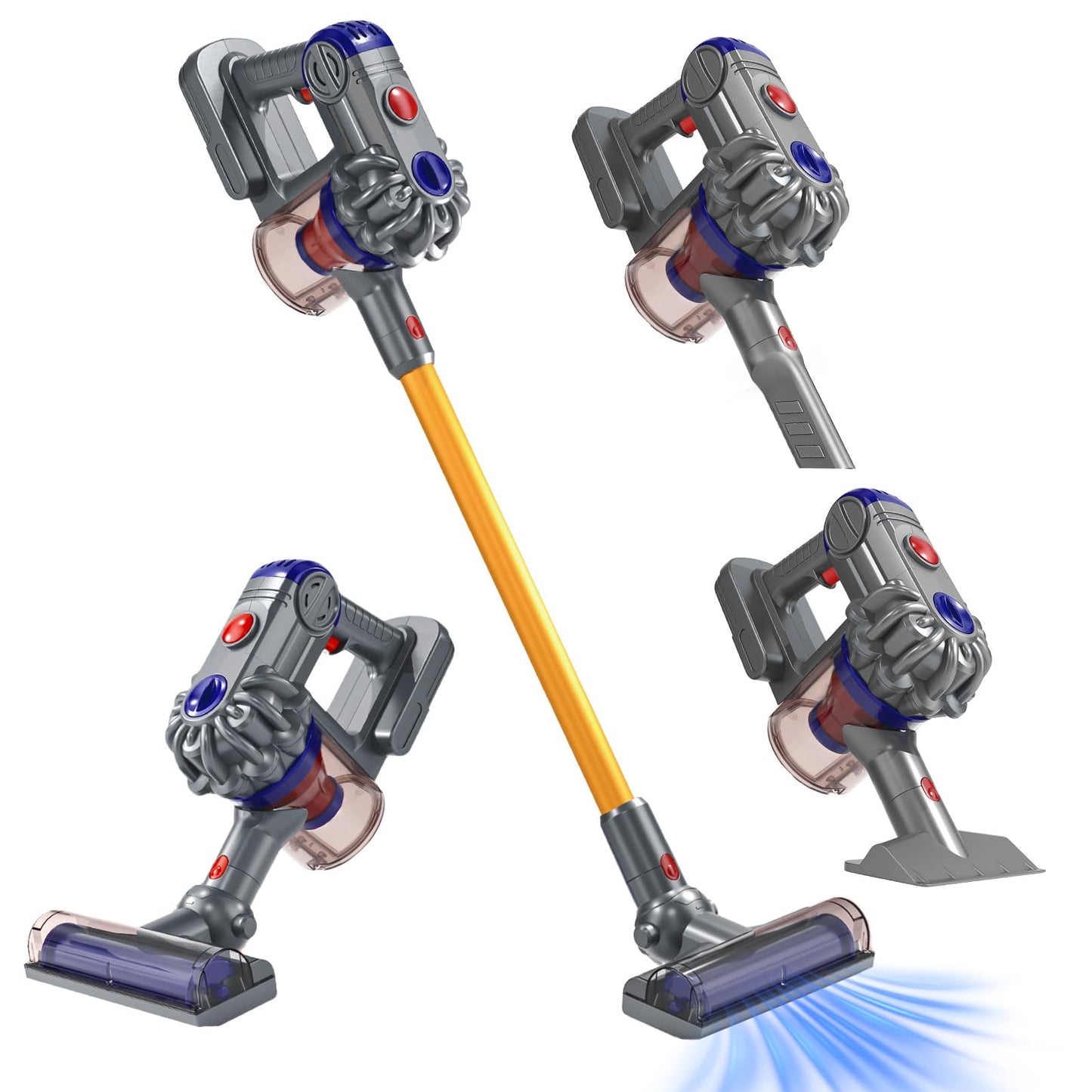 Tsomtto Kids Vacuum That Really Works - 3-in-1 Cleaning Toy Set for Ages 3-7