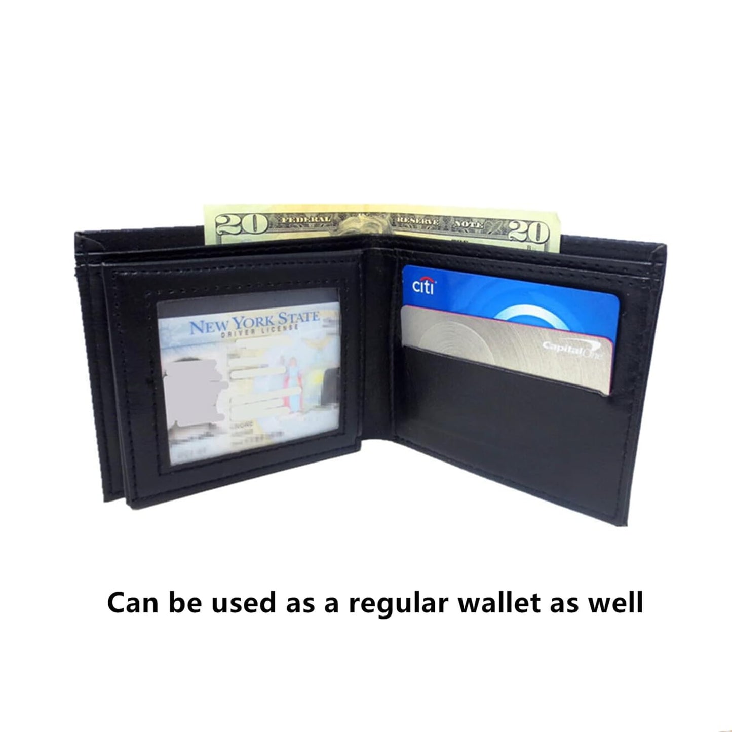 TSY TOOL Magic Trick Fire Flaming Wallet — Flame Reveal for Close-Up Magic, Street Shows