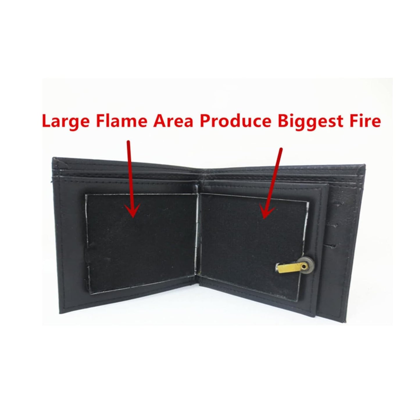 TSY TOOL Magic Trick Fire Flaming Wallet — Flame Reveal for Close-Up Magic, Street Shows