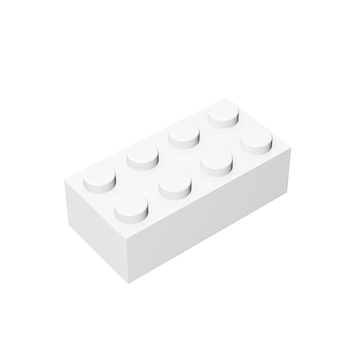 TTEHGB TOY Classic 2x4 Brick Block – 100-Piece White Set, Compatible with Major Brands