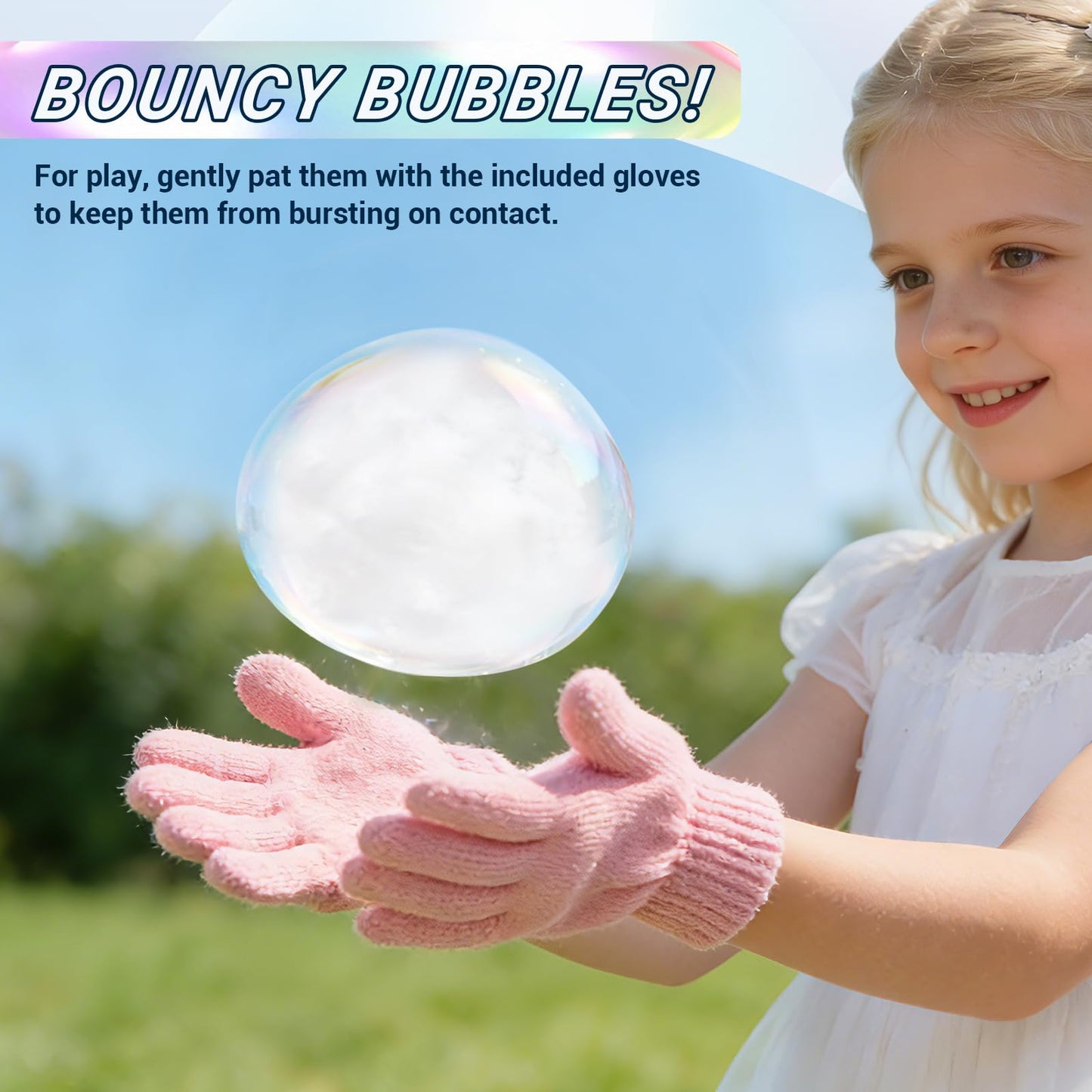 TTKADIY Elastic Bubble Fog Wand – Lights, Music & STEM Toy for Kids, Pink
