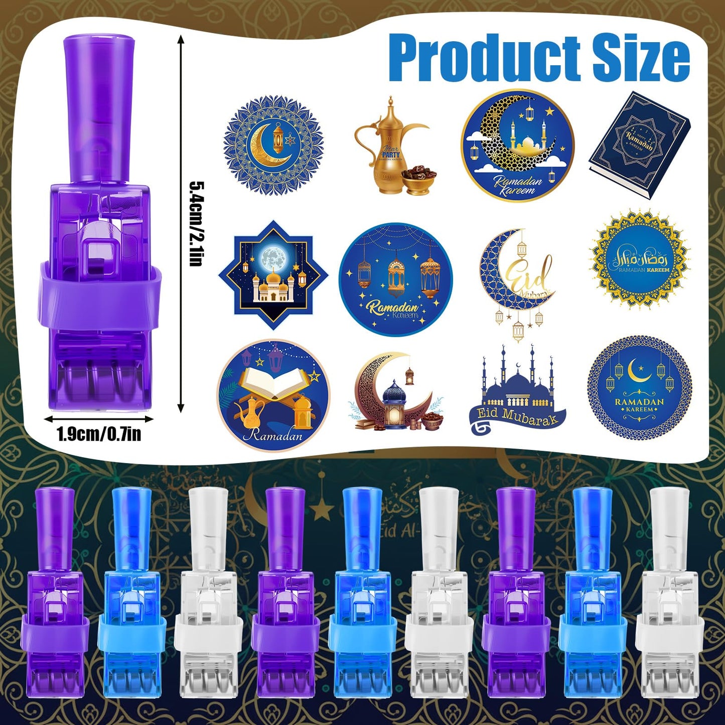 Tuanse 36-Pack Ramadan Finger Lights – Glow-in-the-Dark Eid Decorations for Kids