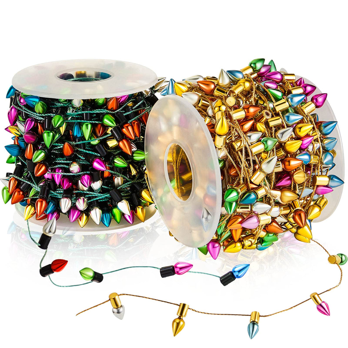 Tuanse Valentine's Lights Decorations - 2-Pack Fake String Lights for Romantic Home Decor (32.8 ft each, 20 m total)