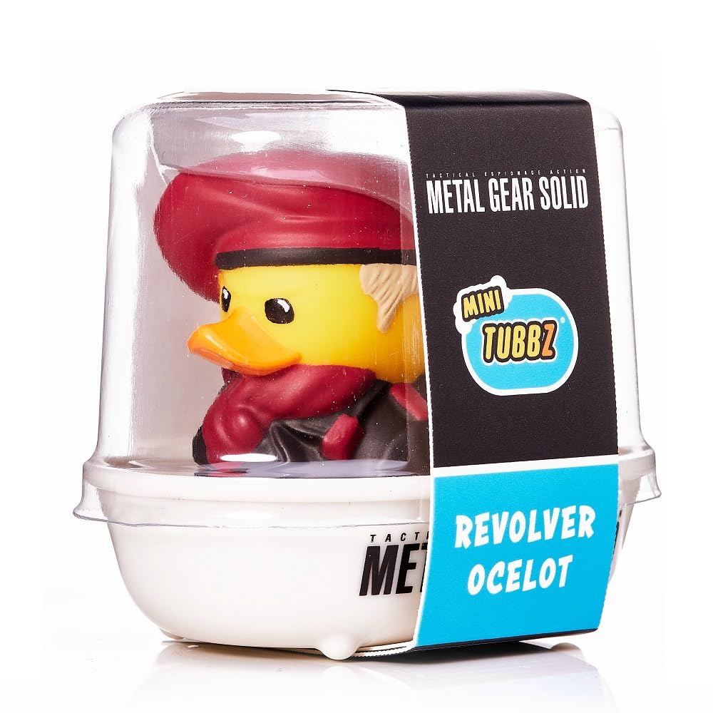 TUBBZ Mini Metal Gear Solid Revolver Ocelot Rubber Duck Vinyl Figure — Collectible Mini Cosplay Duck