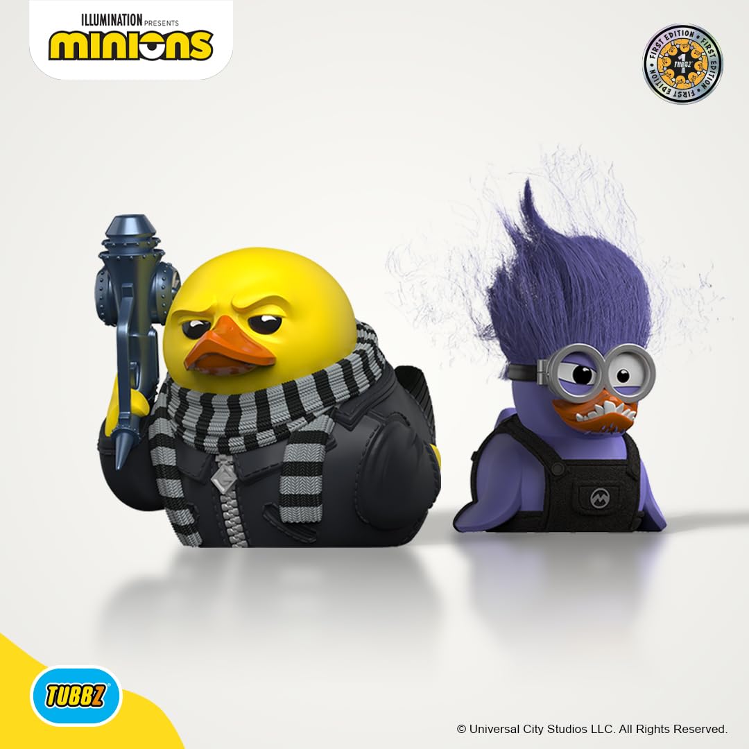 TUBBZ First Edition Purple Minion Collectible Vinyl Duck – Official Minions Merchandise