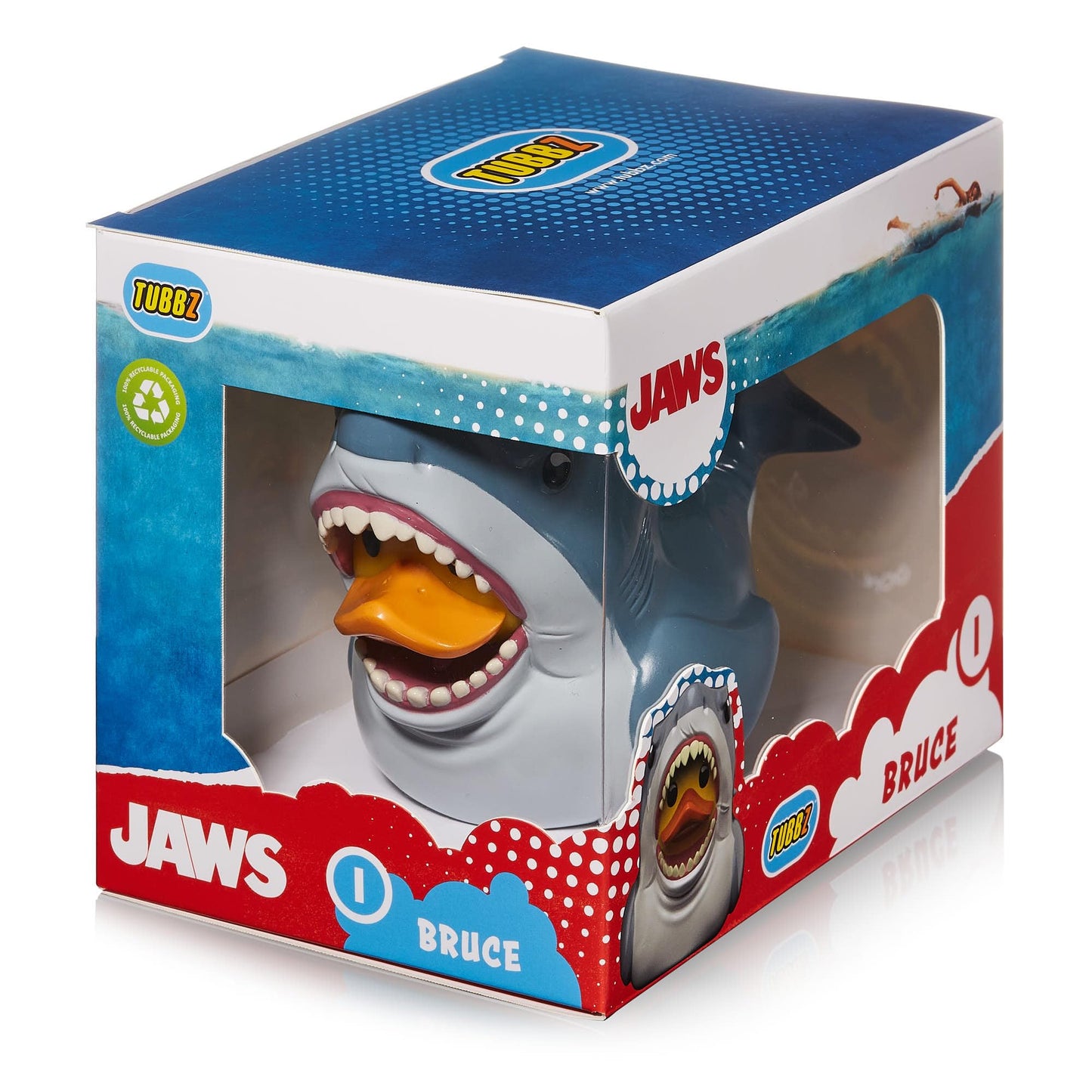 TUBBZ Boxed Edition Bruce the Shark – Collectible Vinyl Rubber Duck Figure | Jaws Official Merchandise