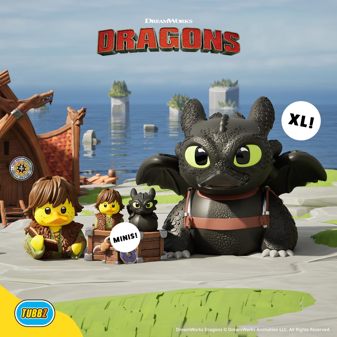 TUBBZ Mini Toothless Cosplaying Duck – How to Train Your Dragon Vinyl Figure