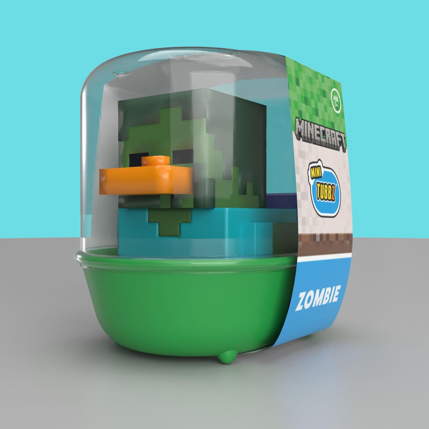 TUBBZ Mini: Minecraft Zombie Cosplaying Rubber Duck Vinyl Figure