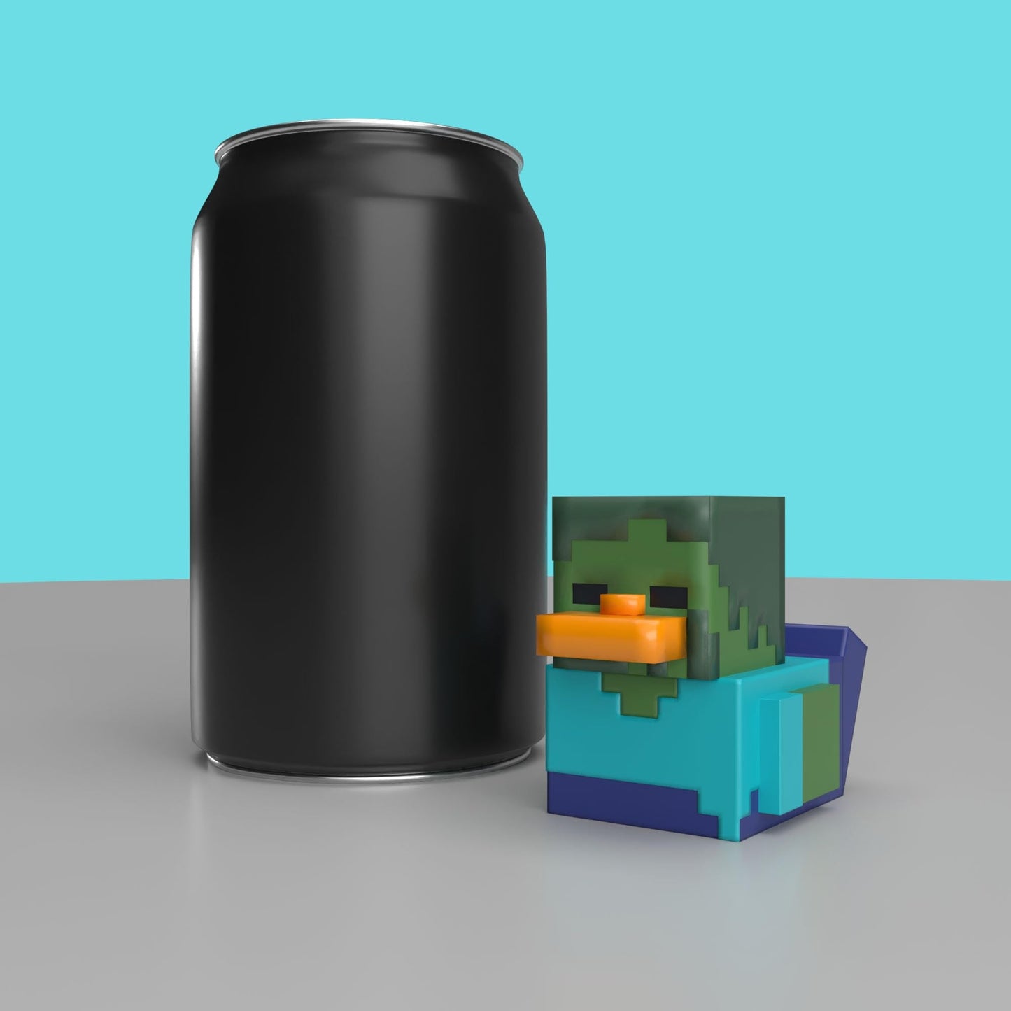 TUBBZ Mini: Minecraft Zombie Cosplaying Rubber Duck Vinyl Figure