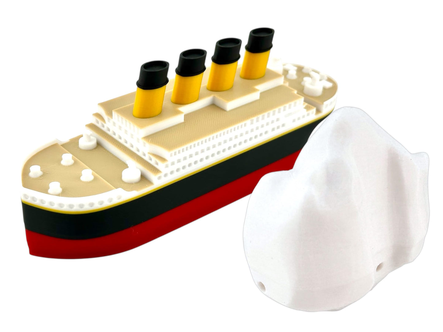 Titanic Toy Gift Set - 6-inch Floating RMS Titanic with Iceberg | Tubtastic