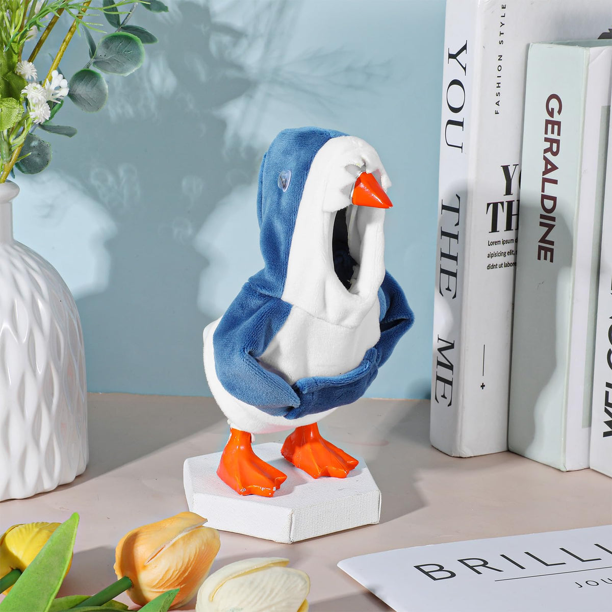 Tucnoeu Shark Hoodie for 5.9-Inch Desk Goose – Mini Outfit Set