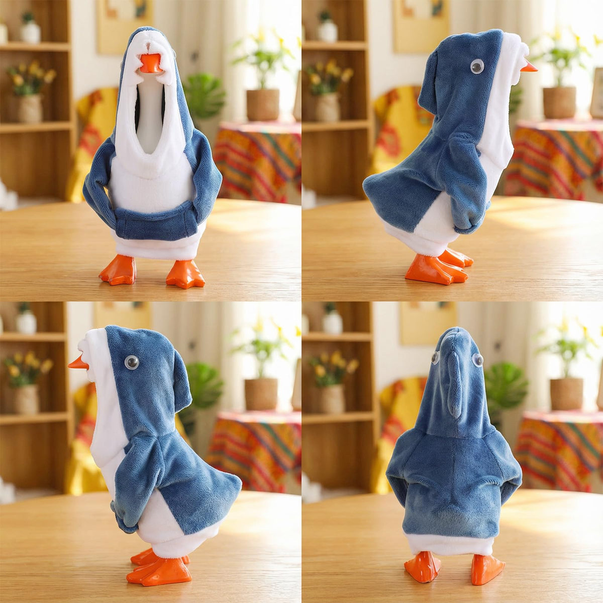 Tucnoeu Shark Hoodie for 5.9-Inch Desk Goose – Mini Outfit Set