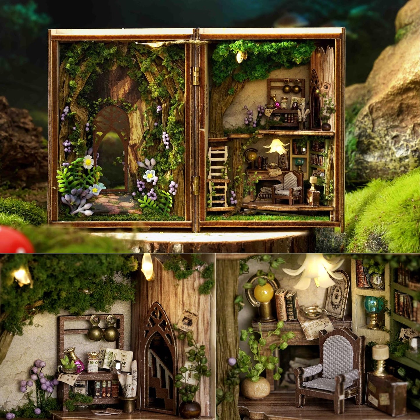TuKIIE DIY Miniature Dollhouse Kit – Forest Wonderland (1:32 Scale)