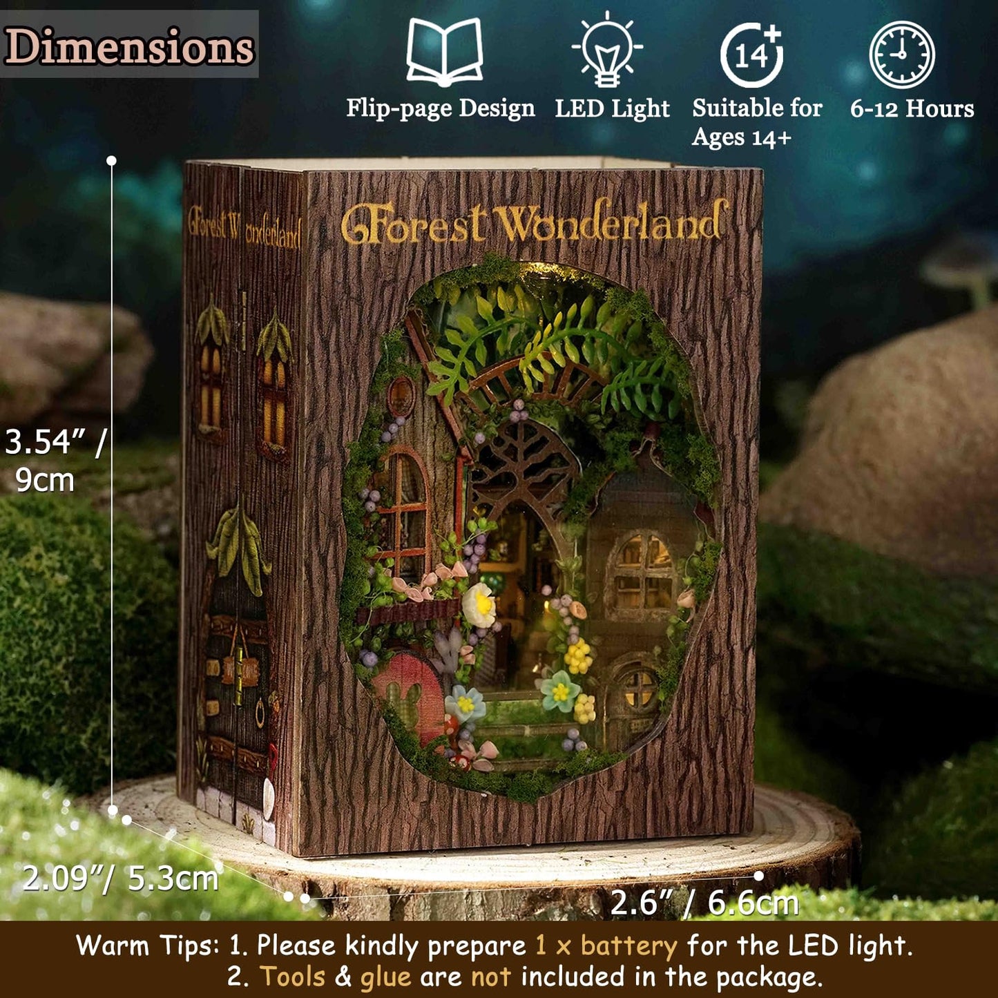 TuKIIE DIY Miniature Dollhouse Kit – Forest Wonderland (1:32 Scale)