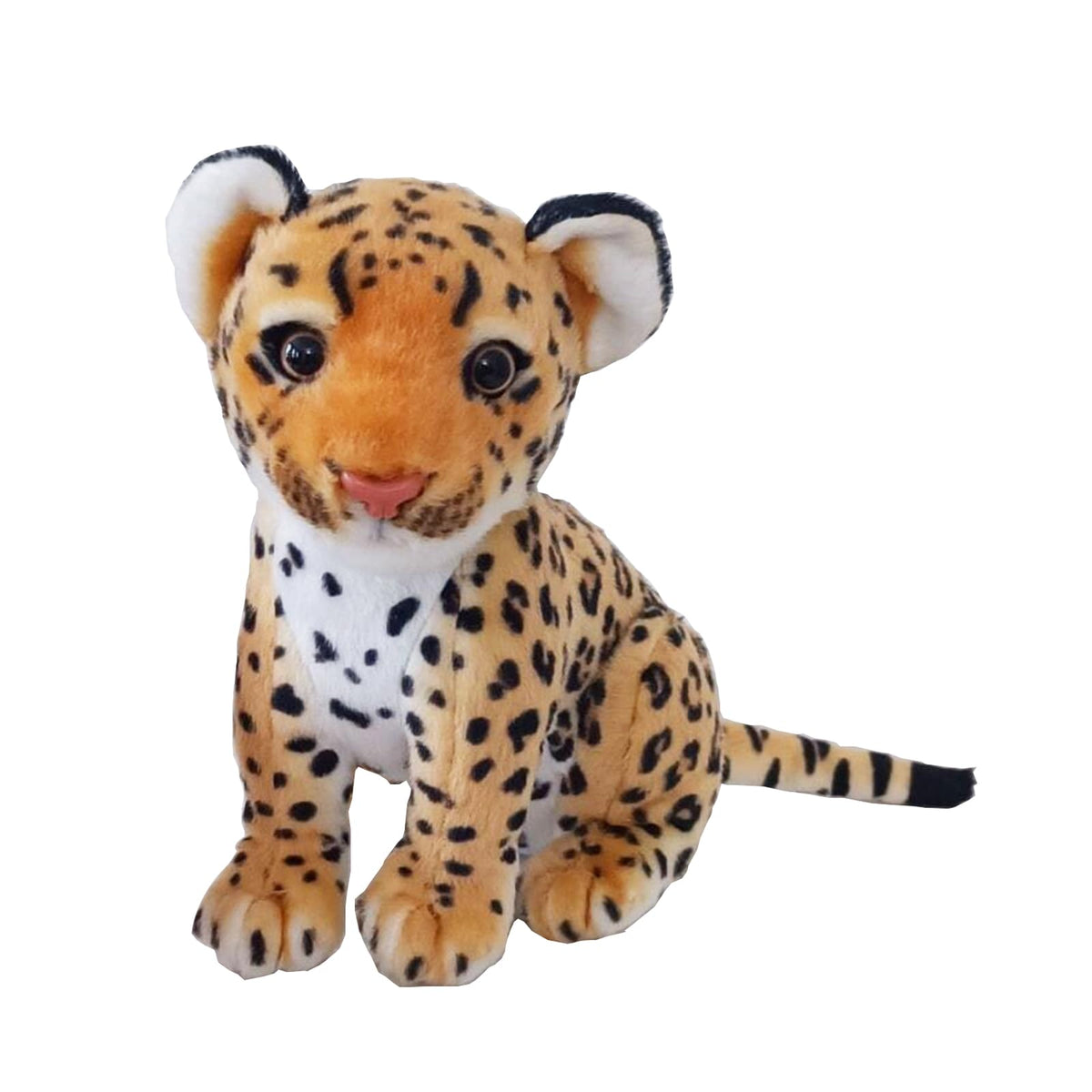 TUKVESZE Brown Cheetah Plush – 8 Inch Realistic Stuffed Animal Toy