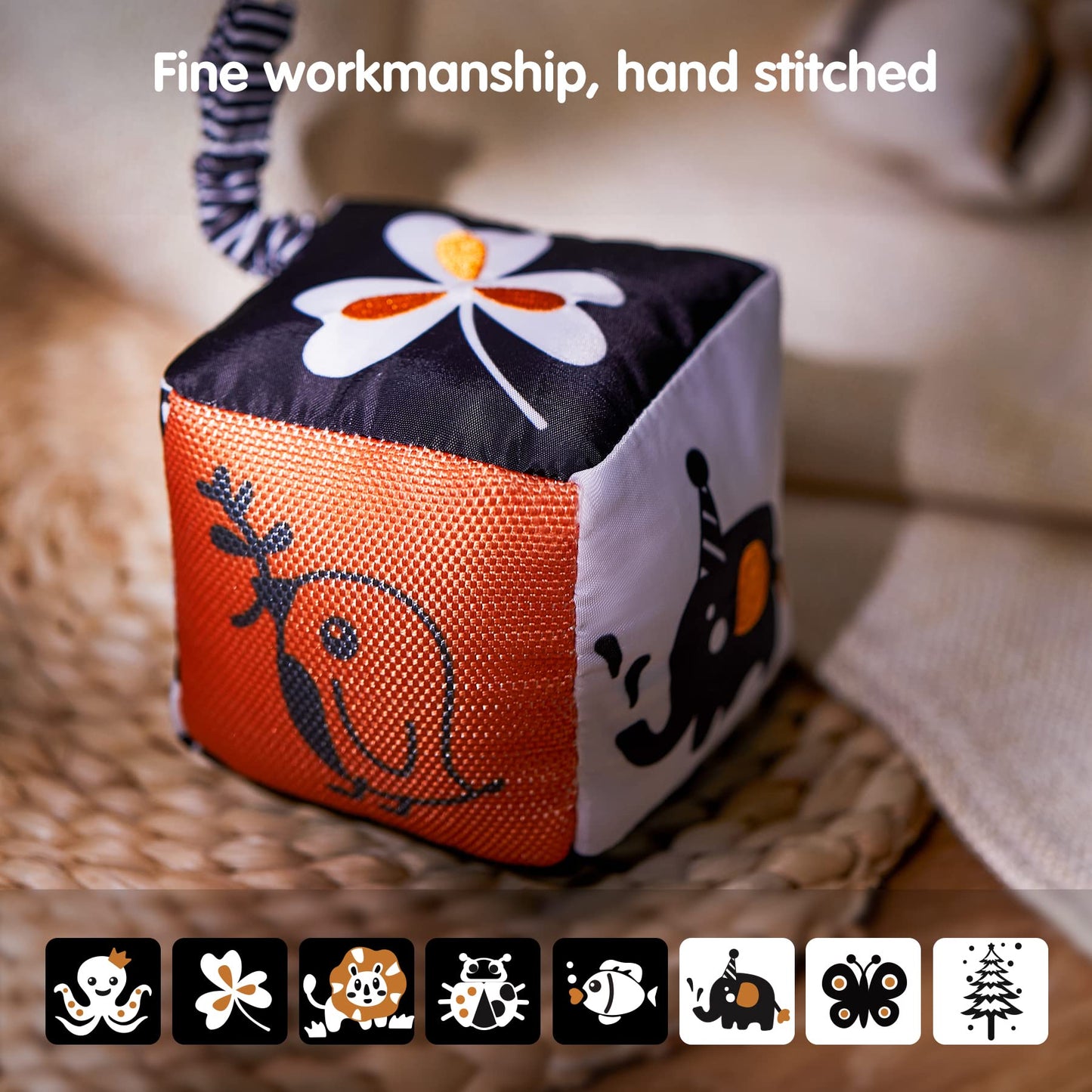 TUMAMA High Contrast Shapes Sets – 4 Pack Black & White Baby Toys