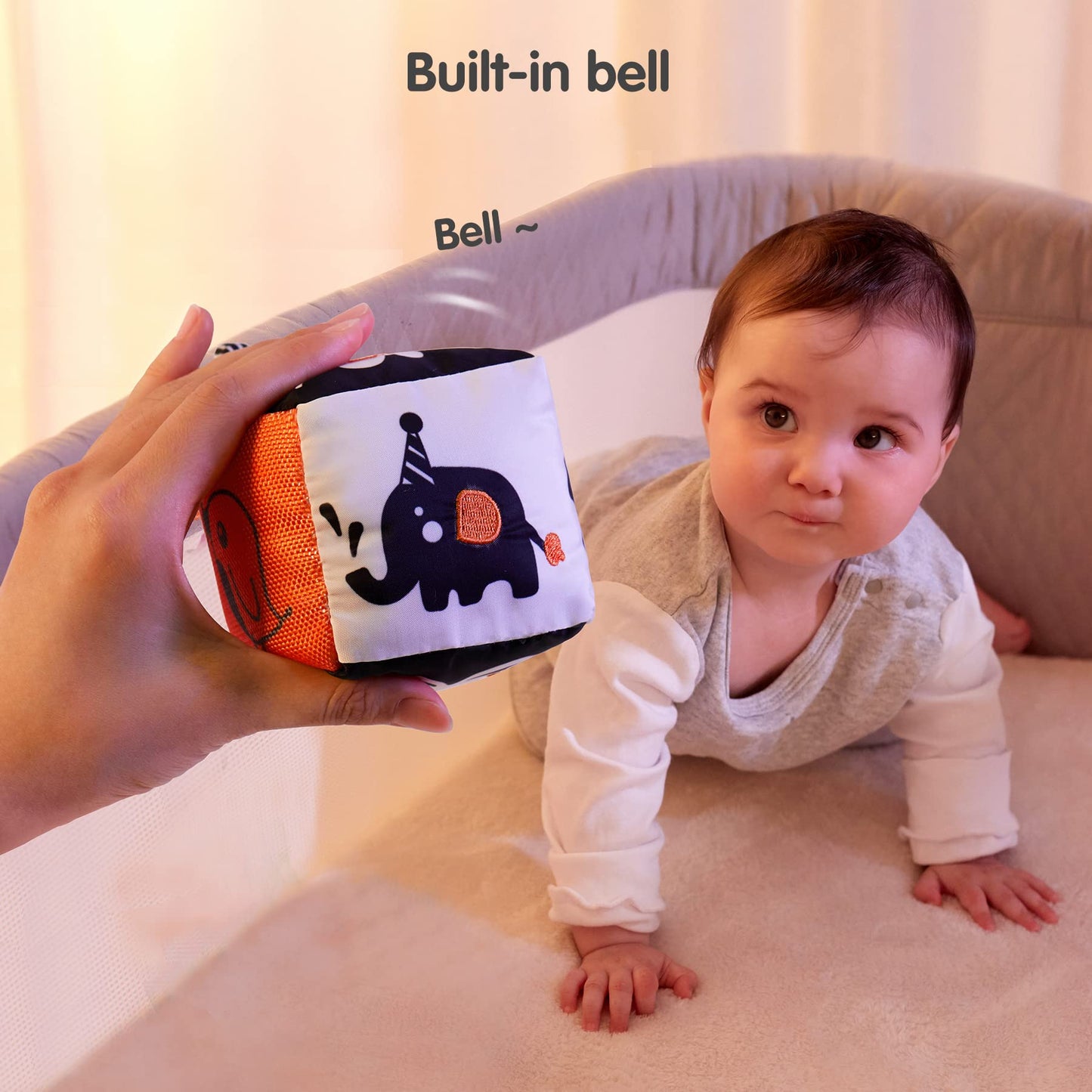 TUMAMA High Contrast Shapes Sets – 4 Pack Black & White Baby Toys