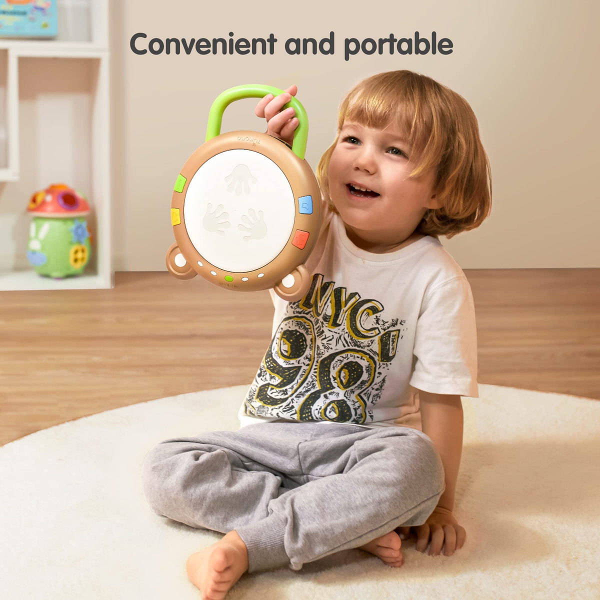 TUMAMA KIDS Baby Musical Toy – Electronic Drum Set with Light & Sound for Early Learning