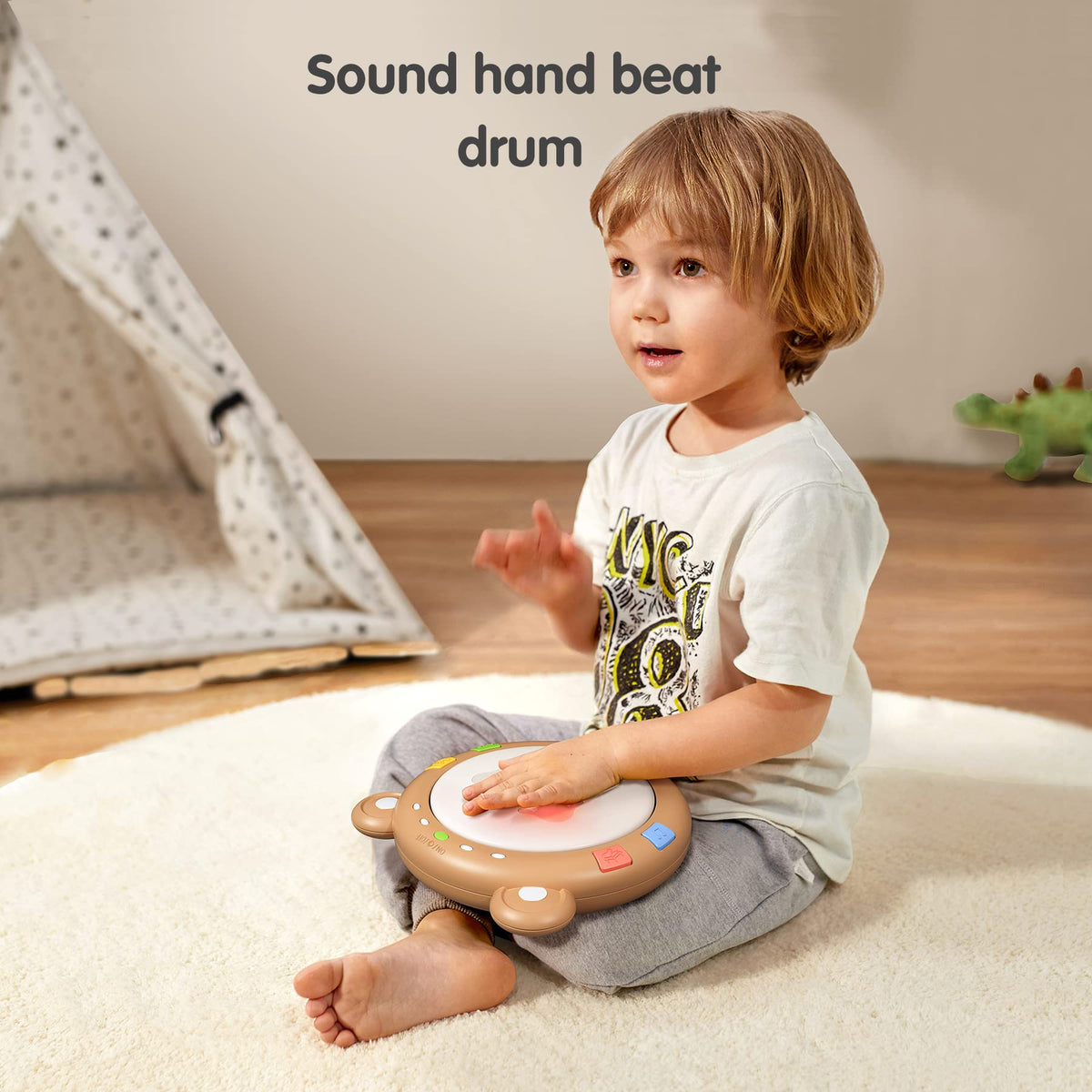 TUMAMA KIDS Baby Musical Toy – Electronic Drum Set with Light & Sound for Early Learning