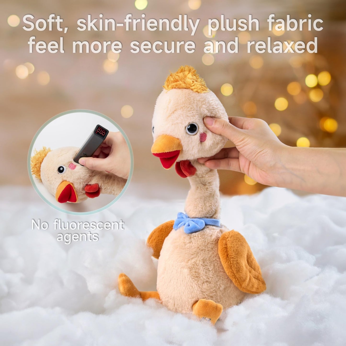 TUMAMA KIDS Dancing Talking Chicken Toy – Interactive Plush Chick for Babies and Kids | Singing, Recording & Repeating