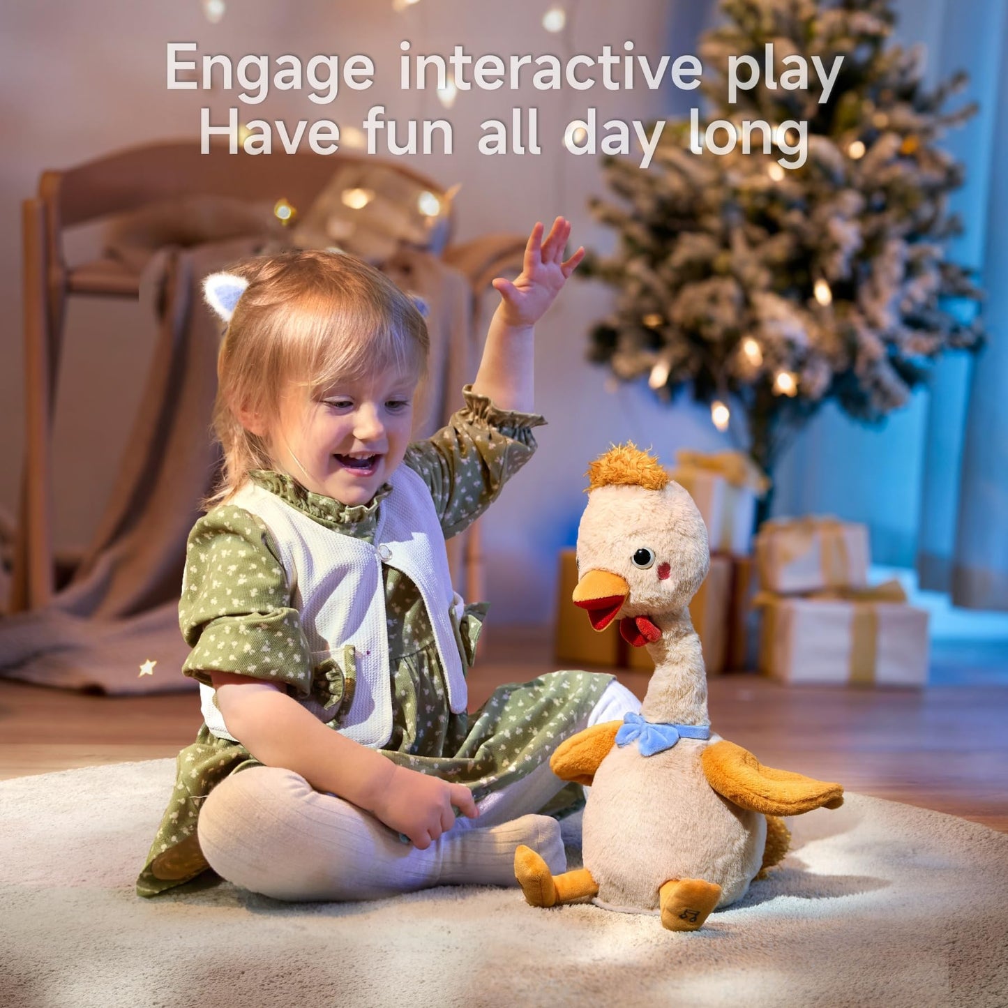 TUMAMA KIDS Dancing Talking Chicken Toy – Interactive Plush Chick for Babies and Kids | Singing, Recording & Repeating