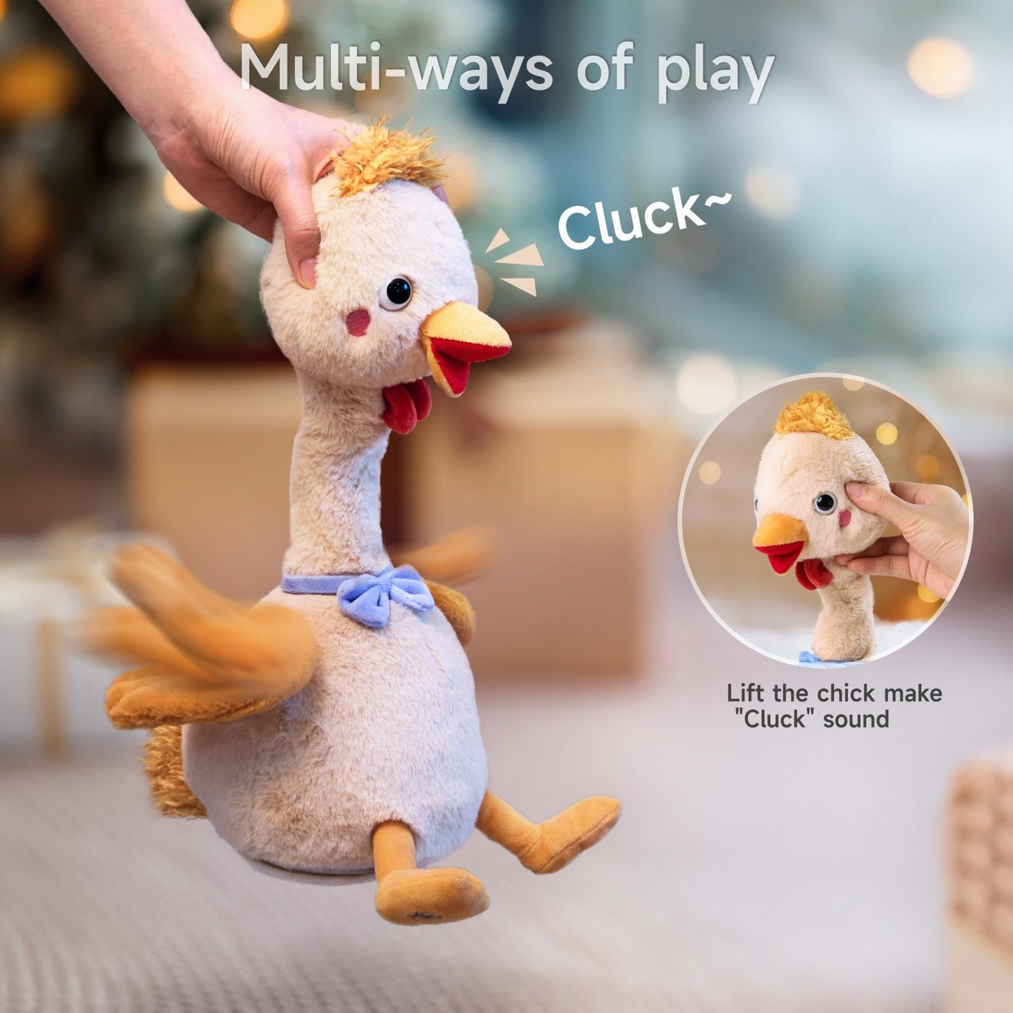 TUMAMA KIDS Dancing Talking Chicken Toy – Interactive Plush Chick for Babies and Kids | Singing, Recording & Repeating