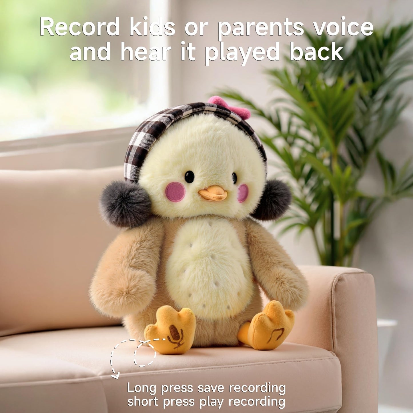 TUMAMA Dancing Talking Chicken Toy – Interactive Plush Chick with Recording and Singing