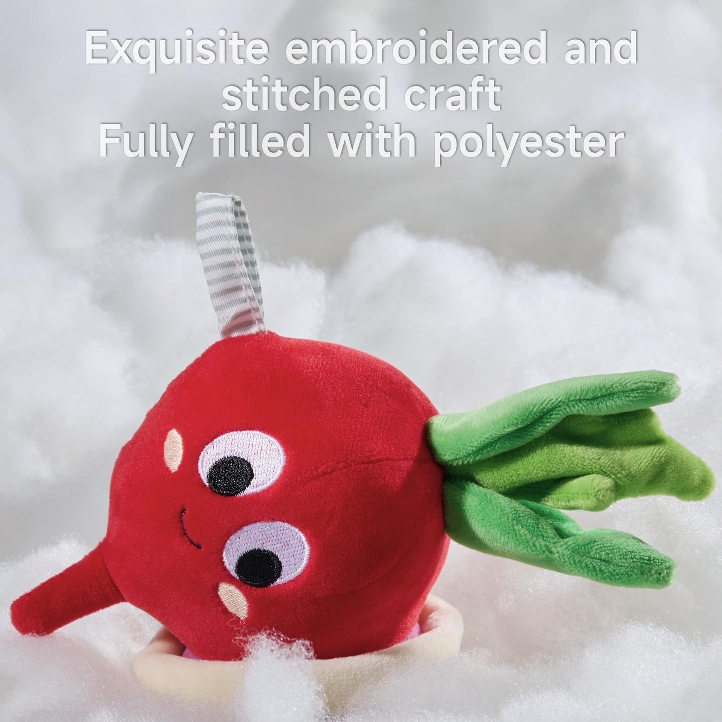 TUMAMA KIDS Baby Toys 0-12 Months | Soft Hanging Teether Rattle, Potted Plant Theme