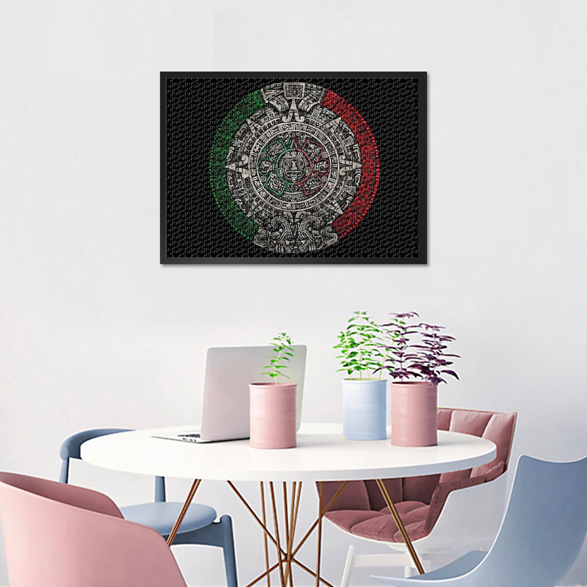 TUMOVO 1000-Piece Aztec Sun Stone Puzzle – Hard Mayan Artwork, 70x50 cm