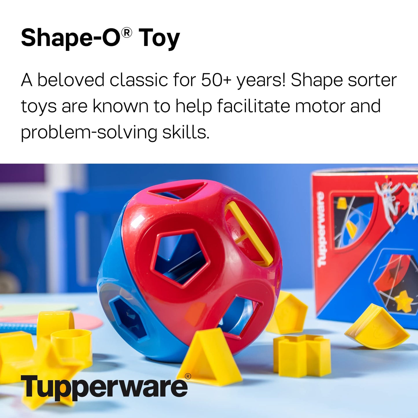 Tupperware Shape-O Toy – BPA Free Shape Sorting for Babies & Toddlers (12 Months+)