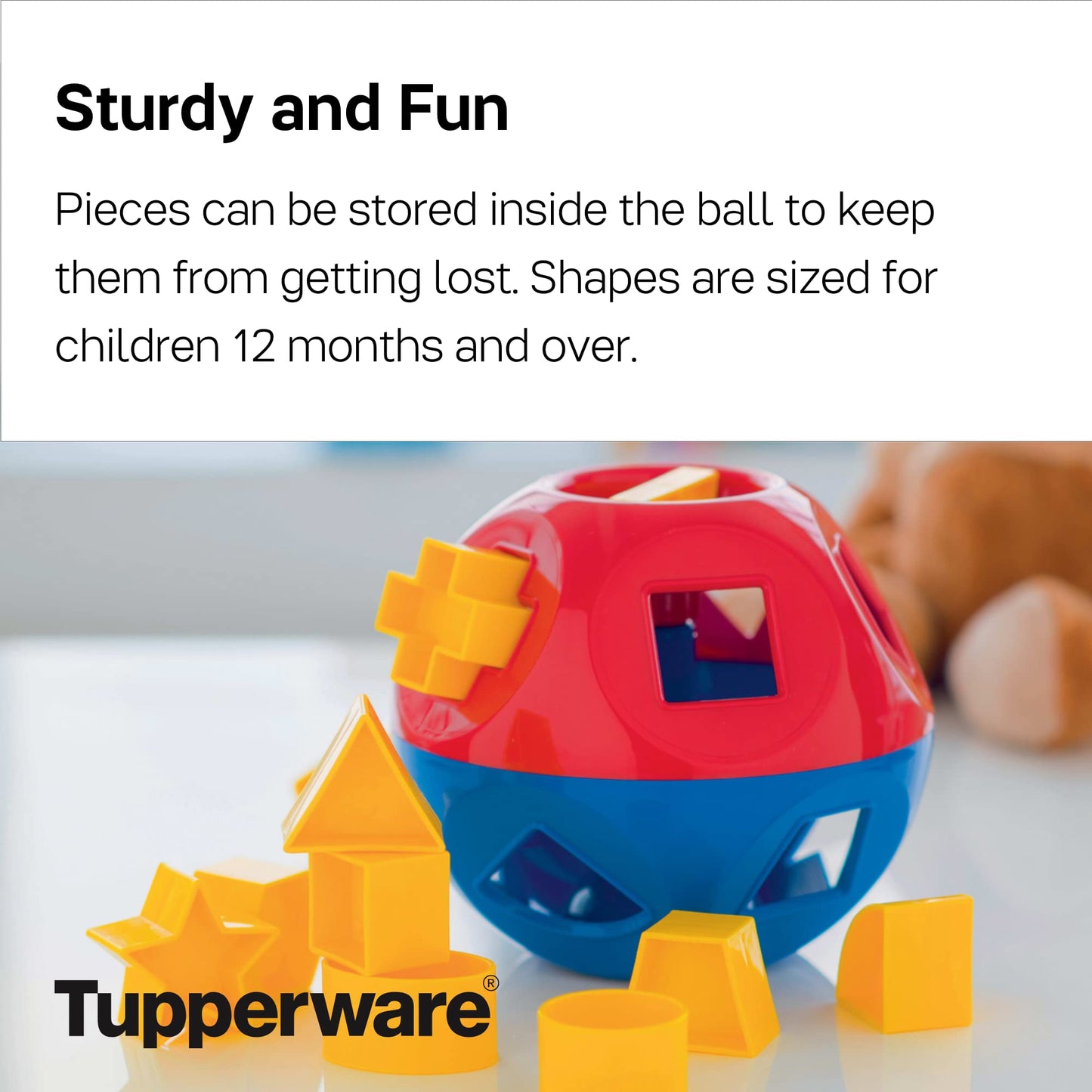 Tupperware Shape-O Toy – BPA Free Shape Sorting for Babies & Toddlers (12 Months+)