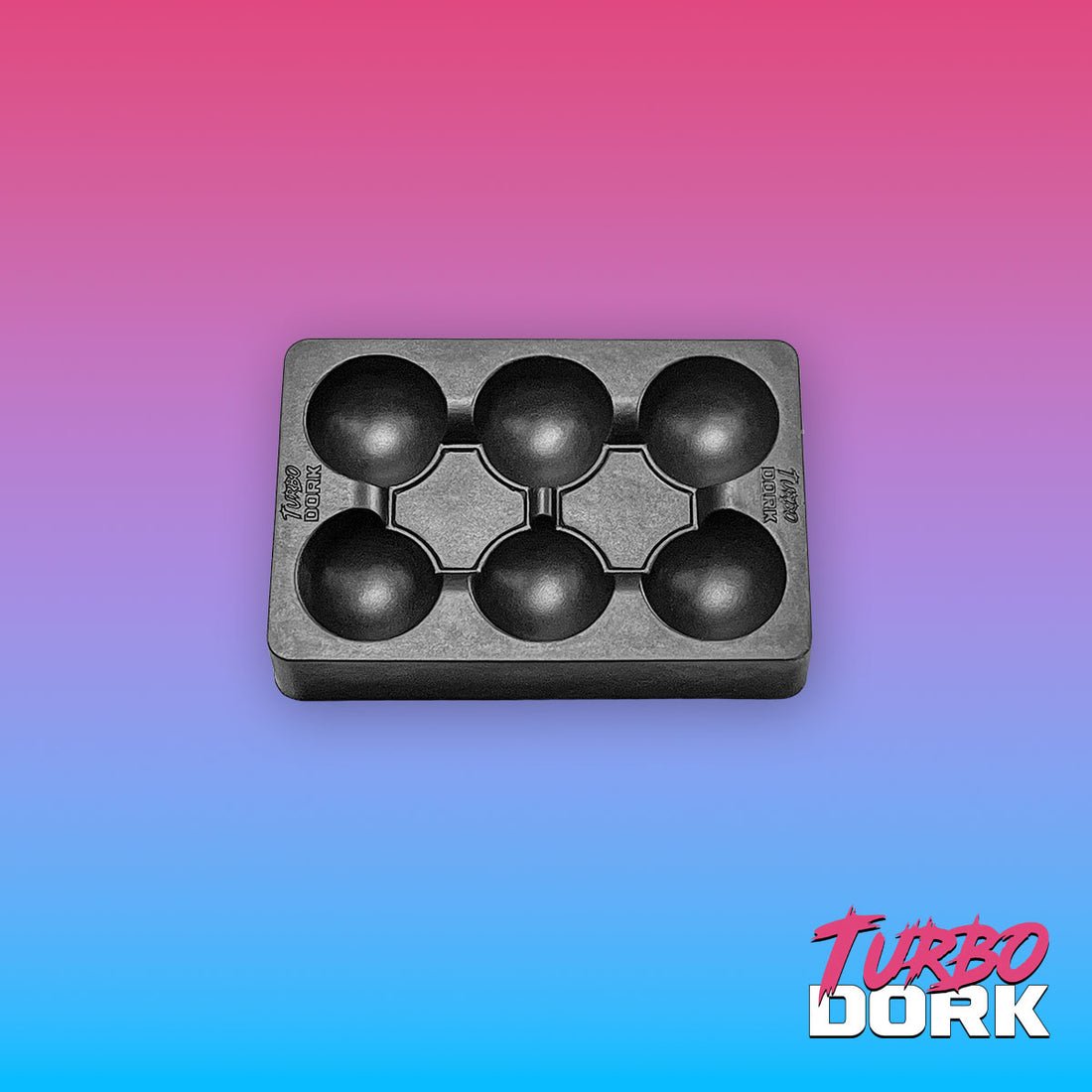 Turbo Dork: Small Black Non-Stick Silicone Dry Palette