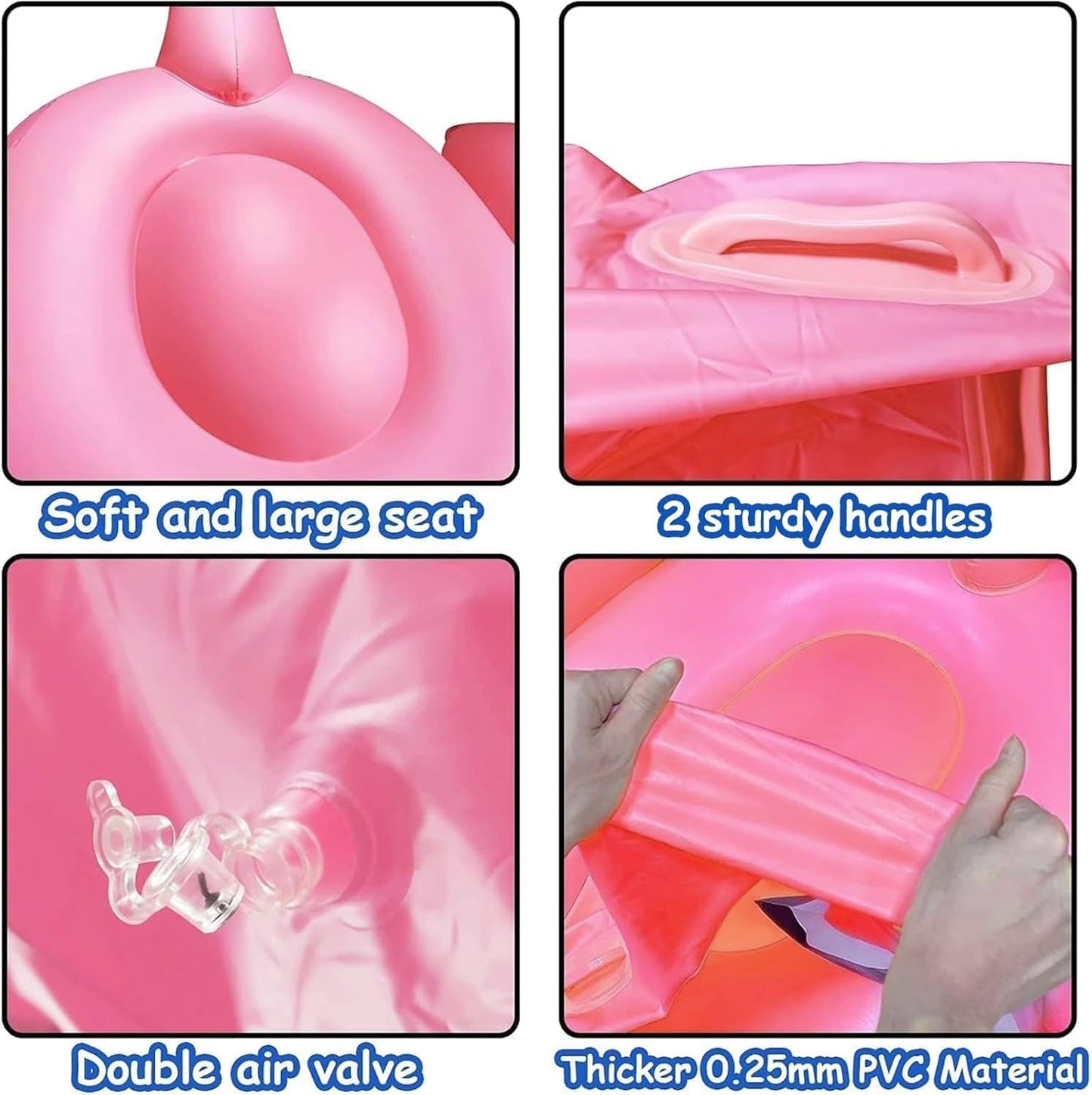 TURNMEON Giant Flamingo Pool Float – Inflatable Flamingo/Unicorn Pool Raft for Adults & Kids