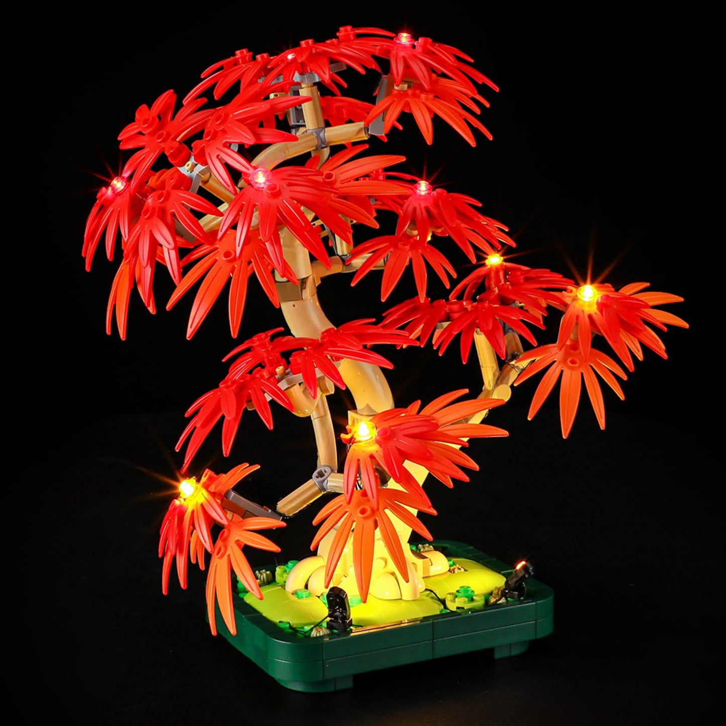 Tusedna LED Light Kit for Lego 10348 Japanese Red-Maple Bonsai Tree — USB or Battery Powered