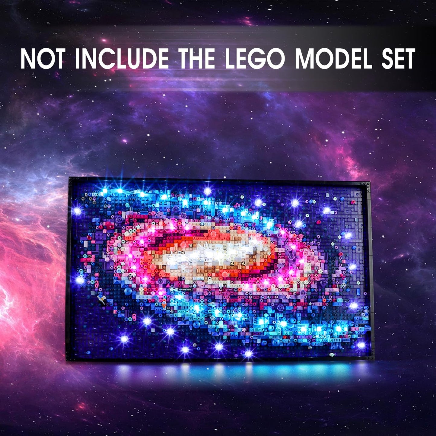 Tusedna LED Light Kit for LEGO 31212 Milky Way Galaxy – USB & Battery Powered