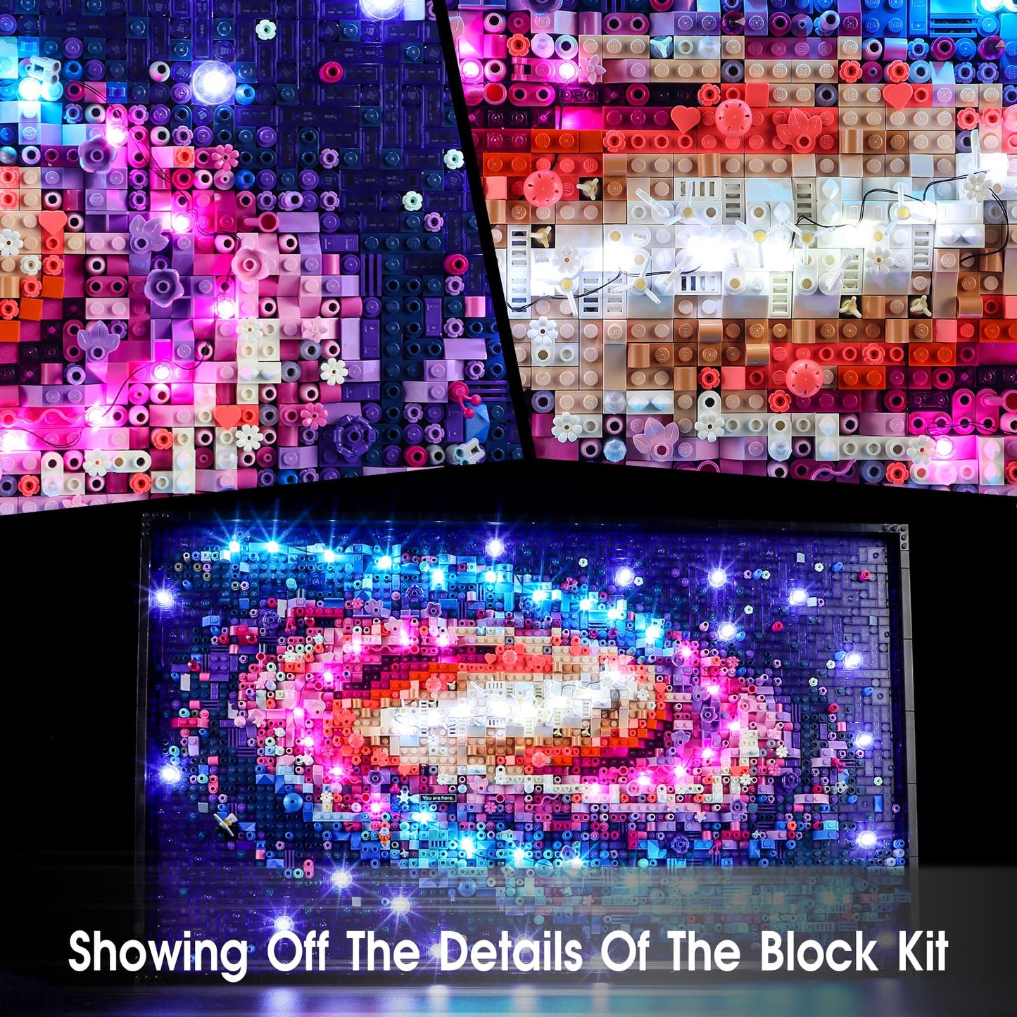 Tusedna LED Light Kit for LEGO 31212 Milky Way Galaxy – USB & Battery Powered