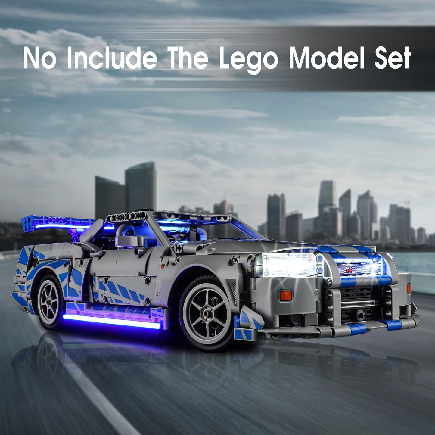 Tusedna LED Light Kit for LEGO 42210 Nissan Skyline GT-R (R34)